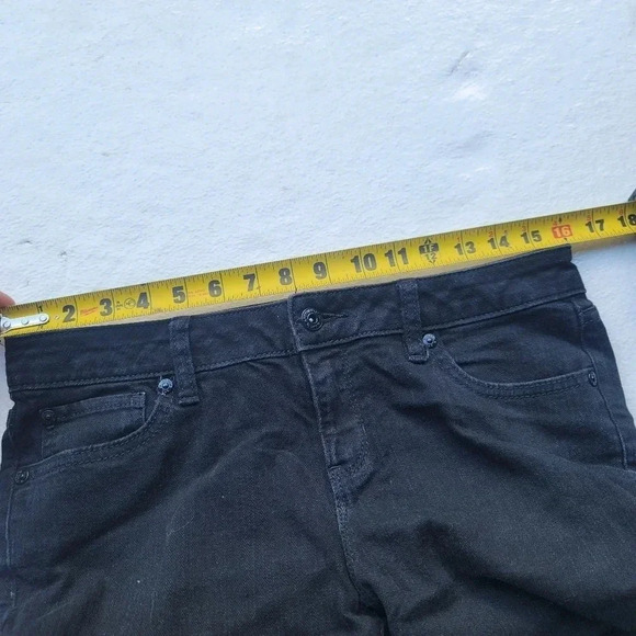 APT 9 Bootcut Low Rise Stretch Denim Jeans Women's Dark Wash Black Petite 6P - Picture 9 of 10